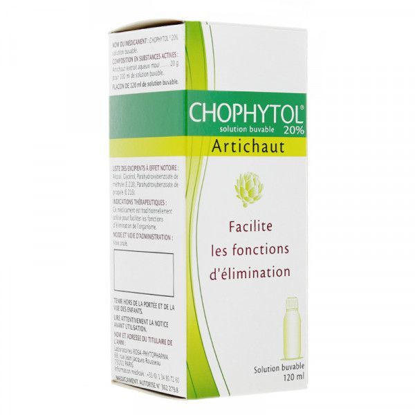 Chophytol 20 Pour Cent Solution Buvable 1 Flacon(S) En Verre Jaune(Brun) De 120 Ml