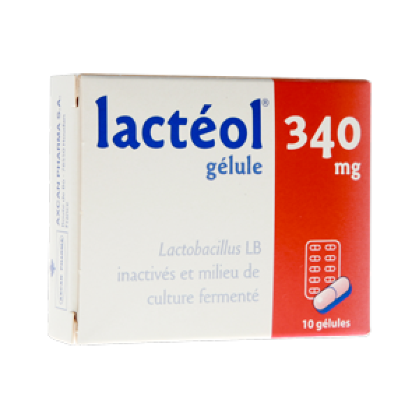 LACTEOL 340 MG GELULE B/10