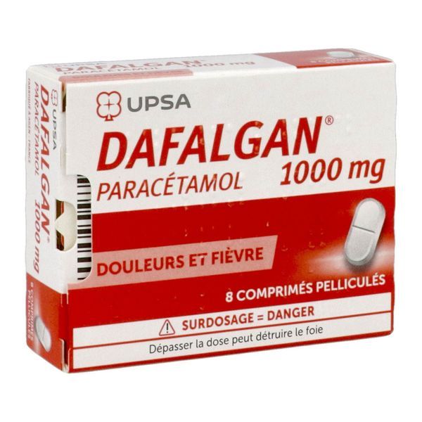DAFALGAN Comprimé pelliculé 1 g, boîte 8