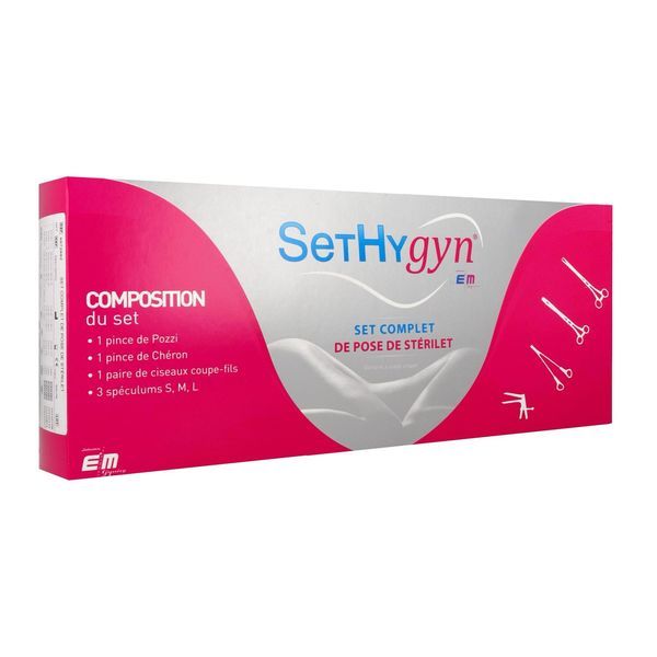 EUROMEDIAL KIT Set de pose de stérilet avec spéculum de Cusco, à l'unité