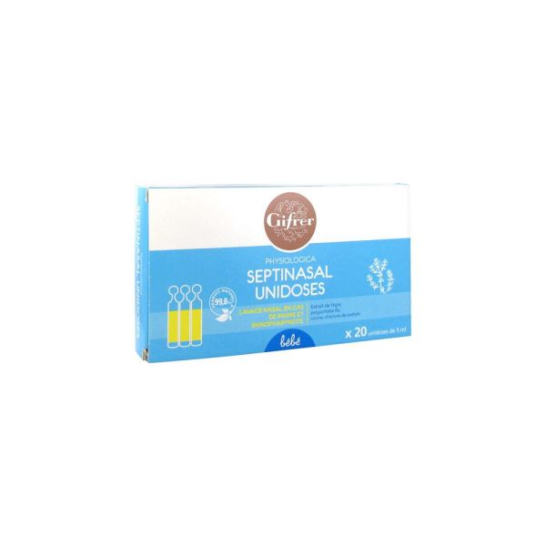 PHYSIOLOGICA SEPTINASAL UNIDOSE DE 5 ML BOITE DE 20