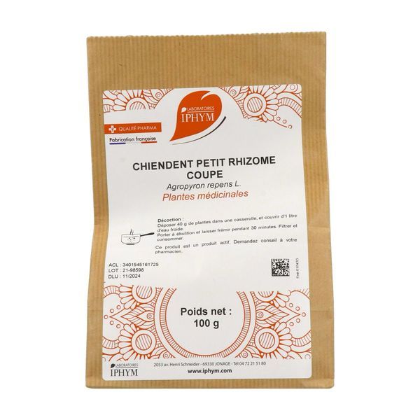 CHIENDENT IPHYM Rhizome de petit chiendent, vrac, coupée, sac 100 g