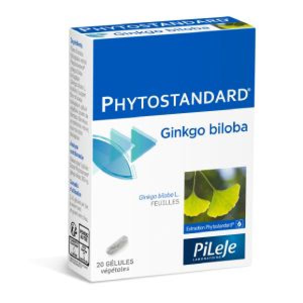 PHYTOSTANDARD DE GINKGO BILOBA GELULE Gélule, complément alimentaire à base d'extrait de ginkgo biloba biologique, bt 20