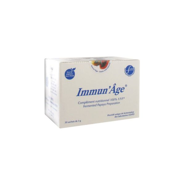 Immun'Age Extrait De Papaye Fermente Anti-Age Anti-Radicaux Libres Pdr Sach 3 G 30