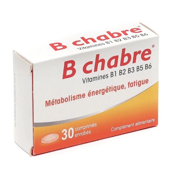 B CHABRE Comprimé, complément alimentaire à base de vitamines du groupe B, bt 30