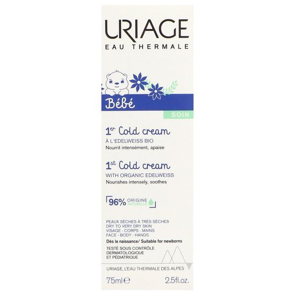 Uriage 1Er Cold Cream - Nouvelle Formule Sans Silicone Nouveaux Ingredients Creme Tube 75 Ml 1