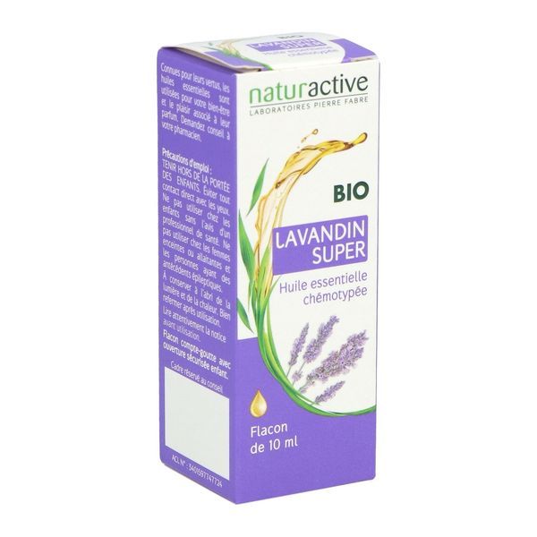 NATURACTIVE BIO HUILE ESSENTIELLE Huile essentielle de lavandin super, fl 10 ml
