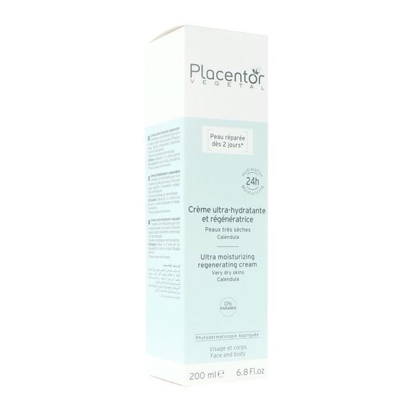 Placentor Creme Regeneratrice Et Hydratante Pour Peaux Seches Cr Pot 200 Ml 1