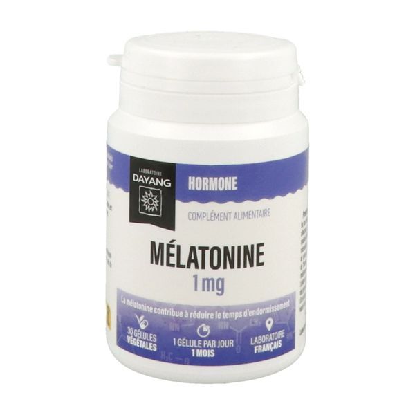 DAYANG MELATONINE 1 MG Gélule, complément alimentaire à base de mélatonine, bt 30