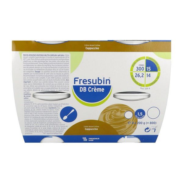 Fresubin Db Creme Arome Cappuccino Pot 200 G 4