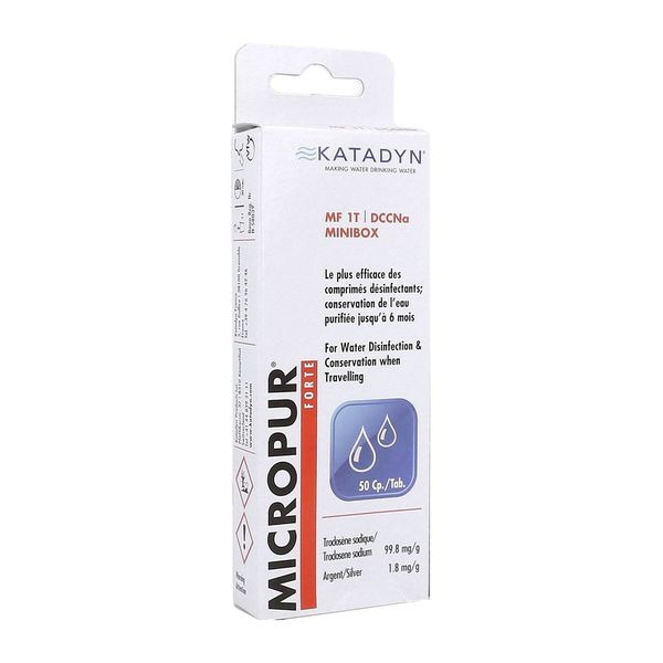 MICROPUR FORTE MF 1T DCCNA COMPRIME Comprimé purifiant et désinfectant de l'eau, bt 50