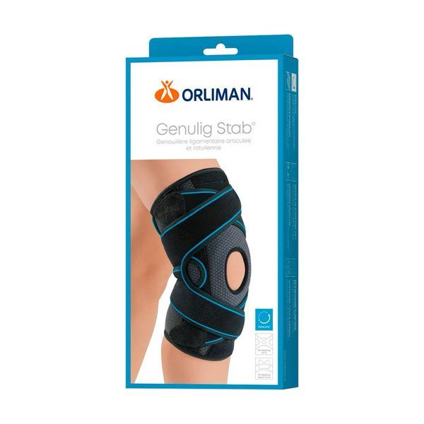 GENULIG STAB ORLIMAN Genouillère ligamentaire et rotulienne, articulée, bilatérale, taille 3 (ref. GE0124.BI3), unité