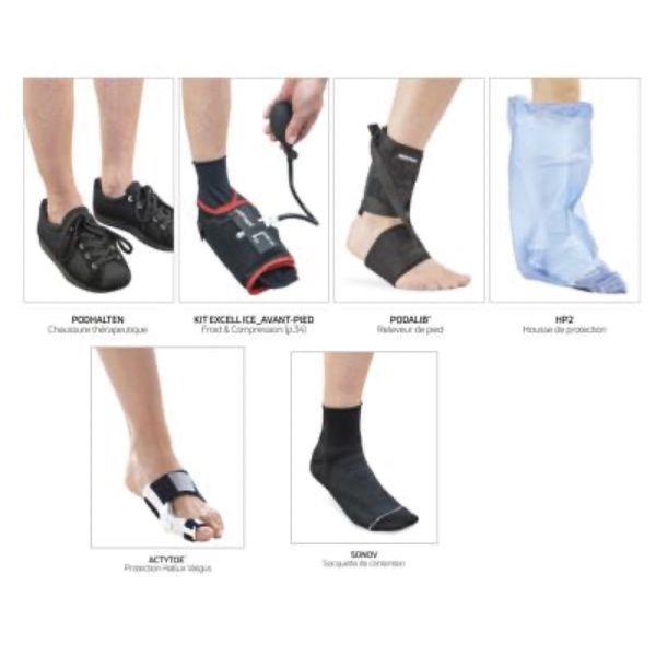 PODHALTEN ICE+ KIT ECXELL Chaussure thérapeutique de décharge de l'avant pied, CHUT + kit, Pointure 36 (ref. 82-2160-36), unité