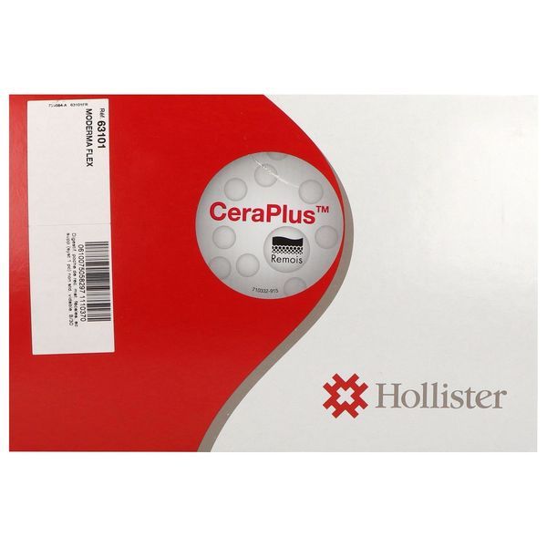 MODERMA FLEX CERAPLUS CONVEXE SOUPLE POCHE OUVERTE MAXI Poche vidable transparente, 1 pièce, protecteur convexe + renfort à découper, (ref. 63101) 15 mm à 55 mm, bt 30