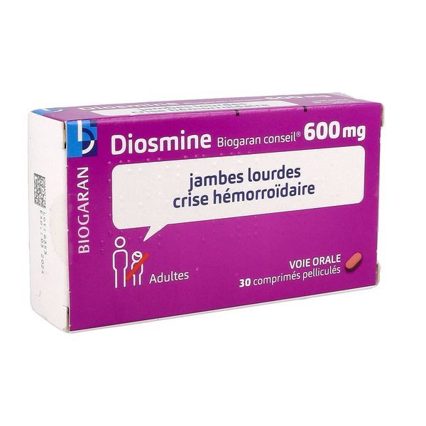 Diosmine Biogaran Conseil 600 Mg Comprime Pellicule B/30