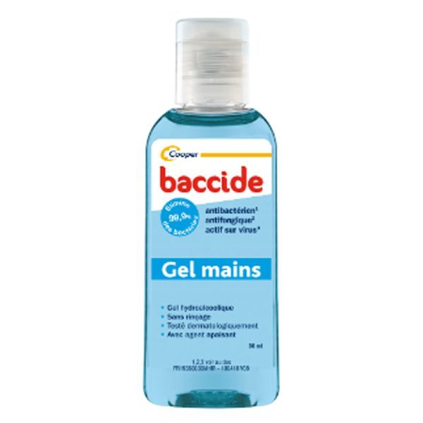 Baccide Gel Main Flacon 30 Ml Bleu Promo 50