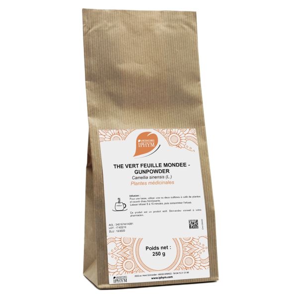 THE VERT FEUILLE PHARMA PLANTES Feuille de thé vert, vrac, entière, sac 250 g