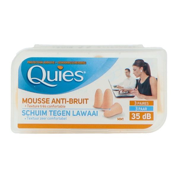 PROTEC.AUDIT.MOUSSE CHAIR Boîte de 3 paires chair