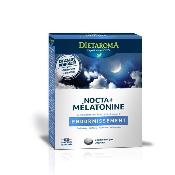 Dietaroma Nocta + Mélatonine - 40 comprimés