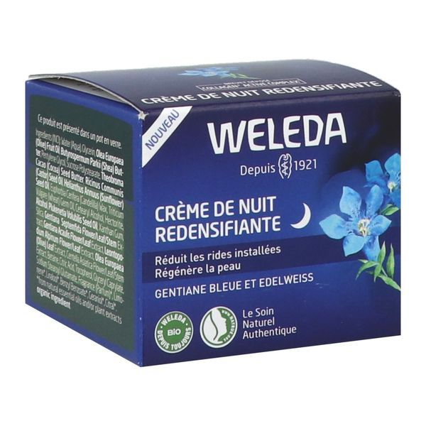 Weleda Crème de Nuit redensifiante Gentiane bleue et Edelweiss - 40 ml