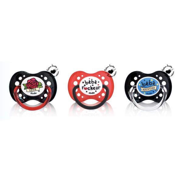 Dodie Sucette Anatomique En Silicone Rock A3 Boite +18 Mois 2