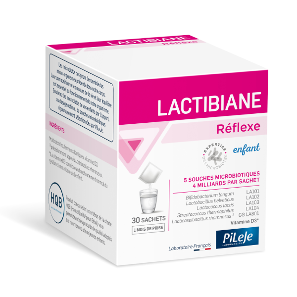 Lactibiane Reflexe ENFANT  - Boîte de 30 sachets de 1g