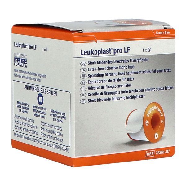 LEUKOPLAST PRO LF Sparadrap tissé très adhésif, 5 m x 5 cm (ref. 72361-07), unité