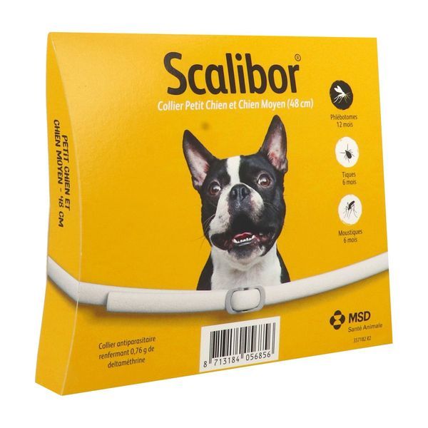 SCALIBOR Collier antitique pour chien moyen, bt 1
