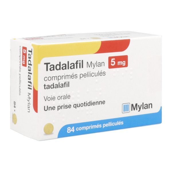 MYLAN TADALAFIL 5 MG BOITE DE 84 COMPRIMES