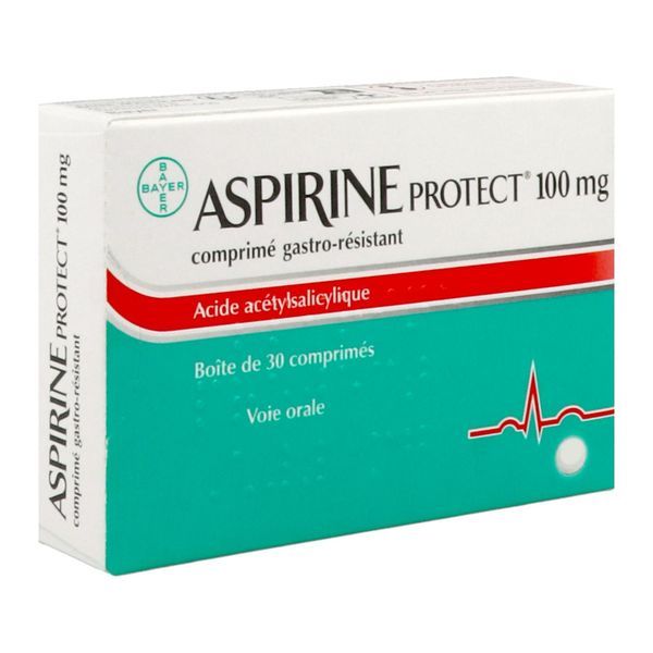 ASPIRINE PROTECT Comprimé gastrorésistant 100 mg, boîte 30