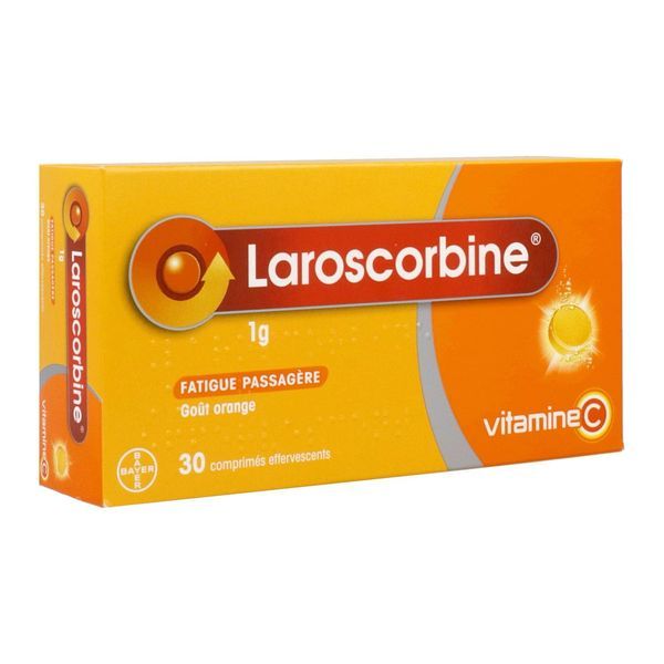 LAROSCORBINE Comprimé effervescent 1 g, boîte 2 tubes 15