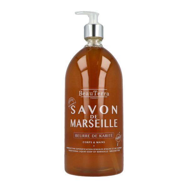 Beauterra Savon Liquide De Marseille Karite Flacon 1 L 1