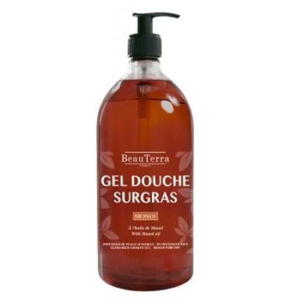 Beauterra Gel Douche Sans Savon Monoi Flacon 1 L 1