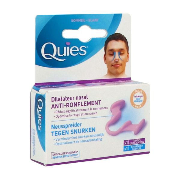 QUIES ANTIRONFLEMENT DILATATEUR NASAL Dilatateur des fosses nasales, antironflement, petite taille, unité