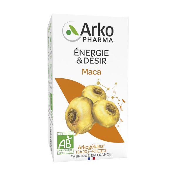 ARKOGELULES MACA BIO Gélule, complément alimentaire à base de maca, bt 40
