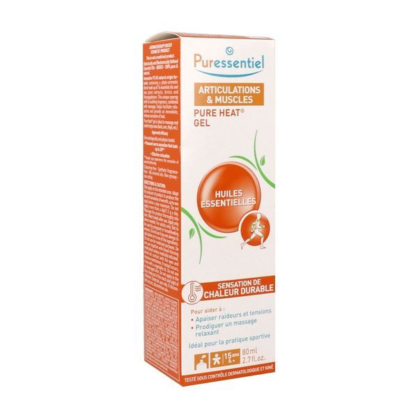 PURESSENTIEL GEL ARTICULATIONS ET MUSCLES 14 HUILES ESSENTIELLES LIQUIDE FLACON 80 ML 1