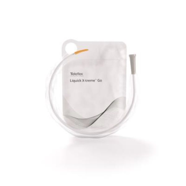 LIQUICK X û TREME GO Sonde vésicale hydrophile autolubrifiée, droite, extrémité Ergothan, pour homme, CH 14 (ref. 853842-000140), bt 30