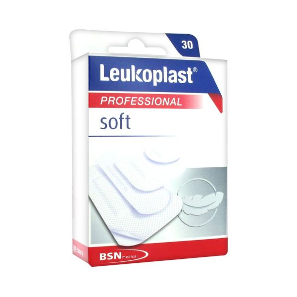 Leukoplast Soft - Assortiment Pre-Deco: 19*72Mm (12) ; 38*72Mm (8) ; 25Mm (6); 38*38Mm (4) Pansement 30