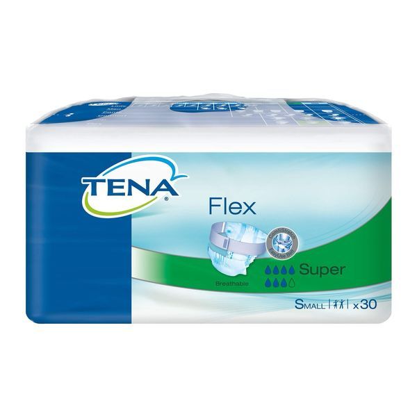 TENA FLEX SUPER Change complet avec ceinture de fixation pour adulte, small (ref. 724130), sac 30