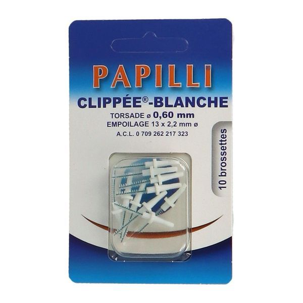 Papilli-Clippee-Blanche Brossette Inter-Dentaire 1