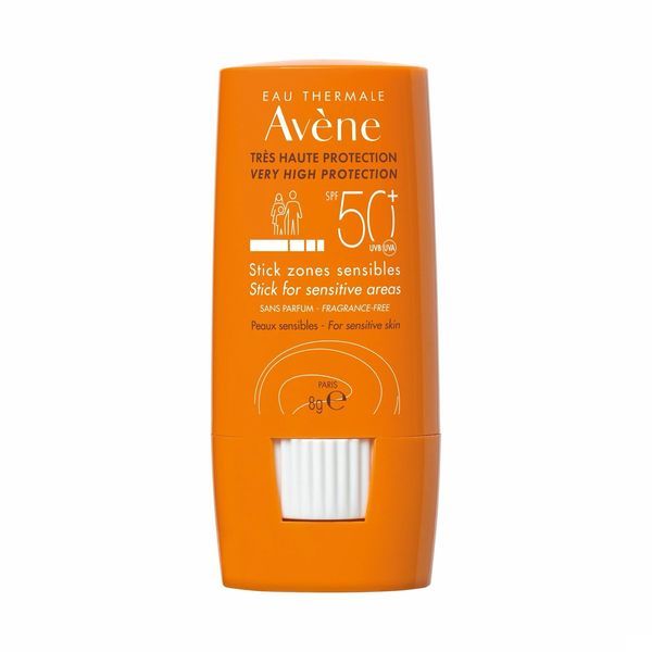 AVENE STICK ZONES SENSIBLES SPF 50+ Stick solaire très haute protection, SPF 50+, stick 8 g