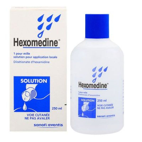 HEXOMEDINE 1 pour mille (di-isétionate d'hexamidine) solution pour application locale 250 ml en flac