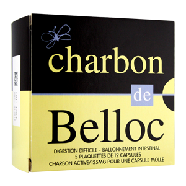 CHARBON DE BELLOC 125 MG CAPSULE MOLLE B/60