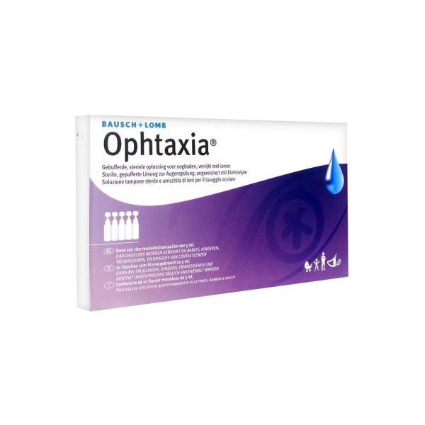 OPHTAXIA SOLUTION STERILE POUR LAVAGE OCULAIRE UNIDOSE DE 5 ML BOITE DE 10