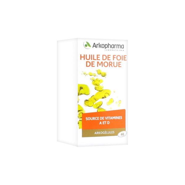 ARKOGELULES HUILE DE FOIE DE MORUE BOITE DE 60 GELULES