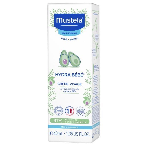 Mustela Bebe Creme Visage Hydratante Avocat Bio Tube 40 Ml 1