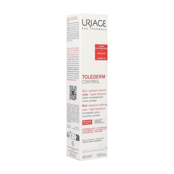 Uriage Tolederm Controle Soin Riche Creme Tube 40 Ml 1