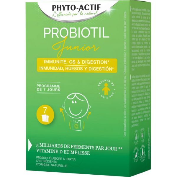 Phyto-actif Probiotil junior BIO - boîte de 7 sachets