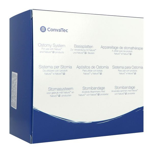 NATURA SUPPORT AVEC SOUFFLET PLAT MODELABLE Support porte-poche système 2 pièces, Stomahésive / Durahésive, diamètre 57 mm (ref. 421033), bt 10
