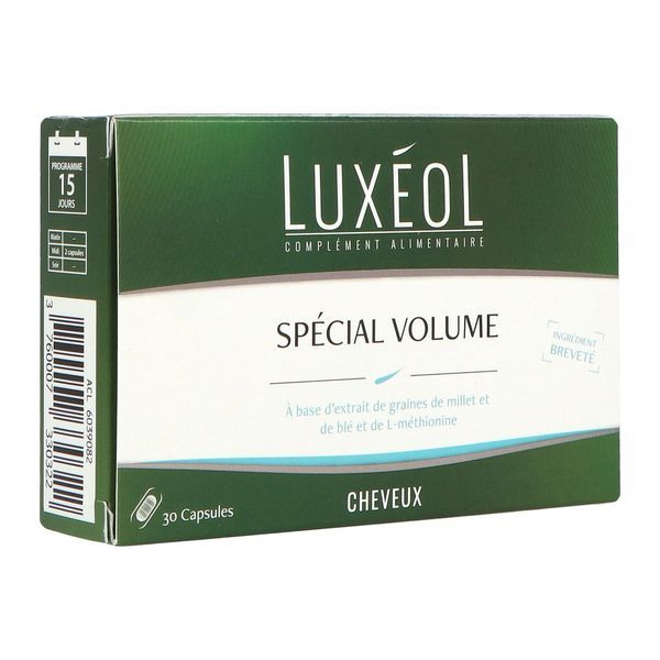 LUXEOL SPECIAL VOLUME Capsule, complément alimentaire à base de plantes et d'acides aminés, bt 30